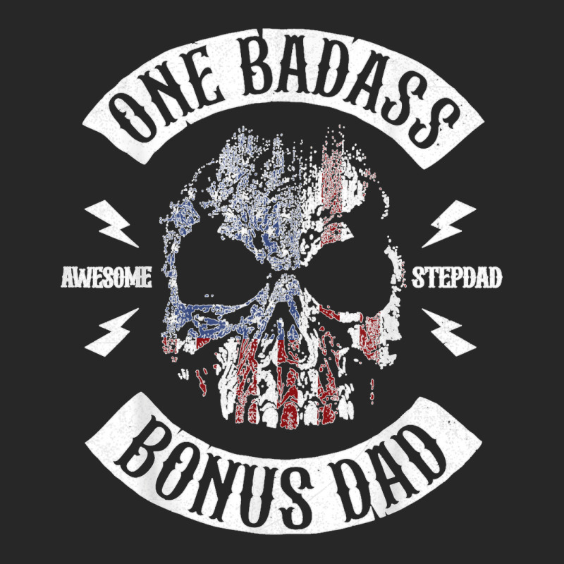 Mens One Badass Bonus Stepdad Birthday Step Dad Fathers Day Gift Men's T-shirt Pajama Set by cm-arts | Artistshot