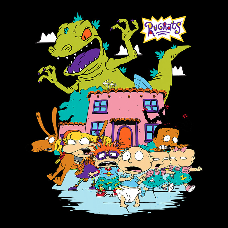 Rugrats Running Away From Reptar Maternity Scoop Neck T-shirt by cm-arts | Artistshot