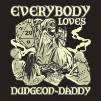 Rpg Gamer Dungeon Daddy D20 Dice Pen And Paper Board Game Classic Tank Top | Artistshot