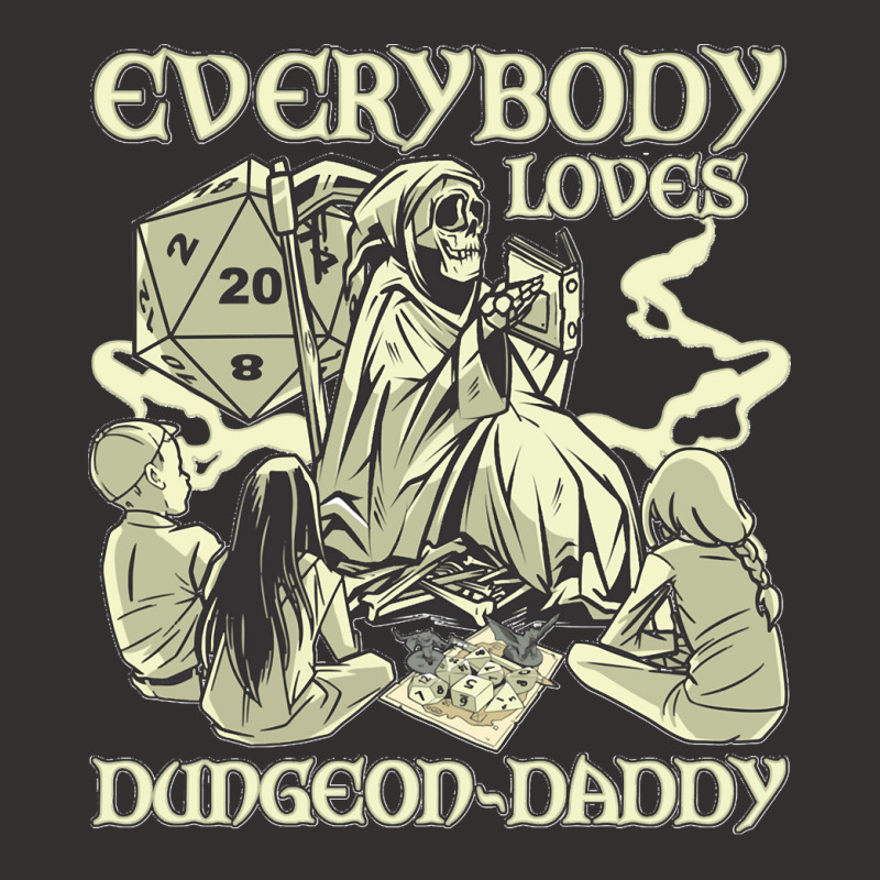 Rpg Gamer Dungeon Daddy D20 Dice Pen And Paper Board Game Classic Champion Hoodie | Artistshot