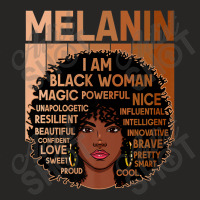 I Am Black Woman Black History Month Melanin Black Girl Music Vintage Ladies Fitted T-shirt | Artistshot