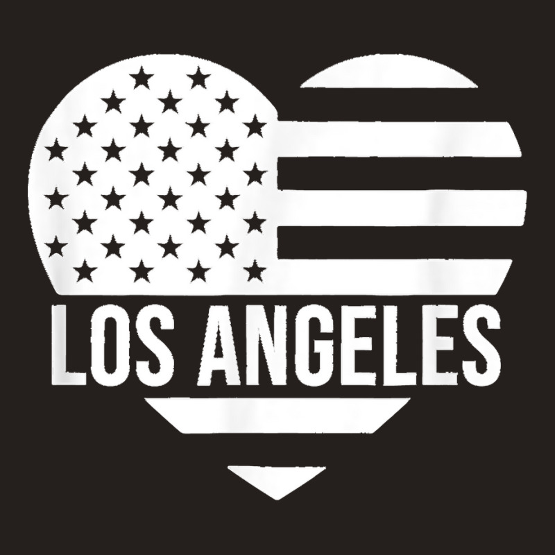 Los Angeles Usa Flag America City Hometown Vacation American T Shirt Tank Top by MilesDanialMayberry | Artistshot