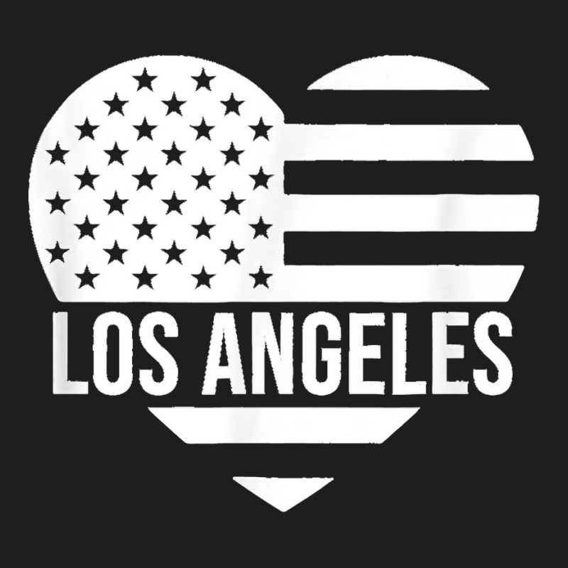 Los Angeles Usa Flag America City Hometown Vacation American T Shirt Classic T-shirt by MilesDanialMayberry | Artistshot