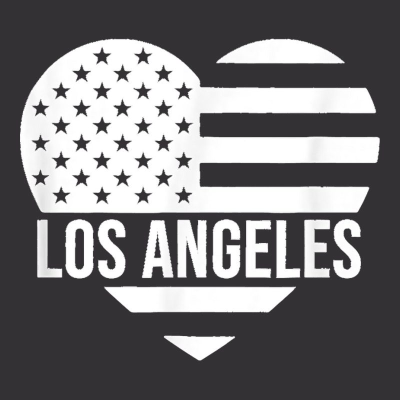 Los Angeles Usa Flag America City Hometown Vacation American T Shirt Vintage Short by MilesDanialMayberry | Artistshot