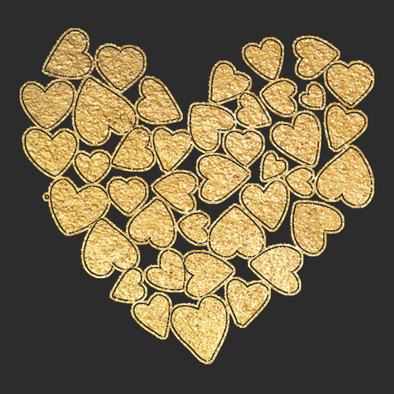 Gold Heart T  Shirt Gold Heart Valentine's Day T  Shirt Exclusive T-shirt | Artistshot