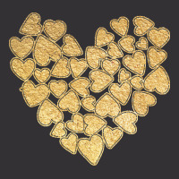 Gold Heart T  Shirt Gold Heart Valentine's Day T  Shirt Vintage Short | Artistshot
