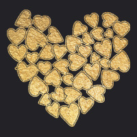 Gold Heart T  Shirt Gold Heart Valentine's Day T  Shirt Youth Tee | Artistshot