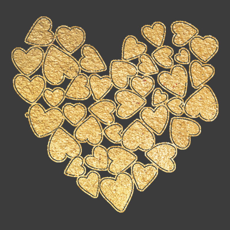 Gold Heart T  Shirt Gold Heart Valentine's Day T  Shirt Men's Polo Shirt | Artistshot