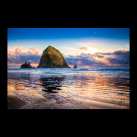 Haystack Rock Niels Nielsen Pocket T-shirt | Artistshot