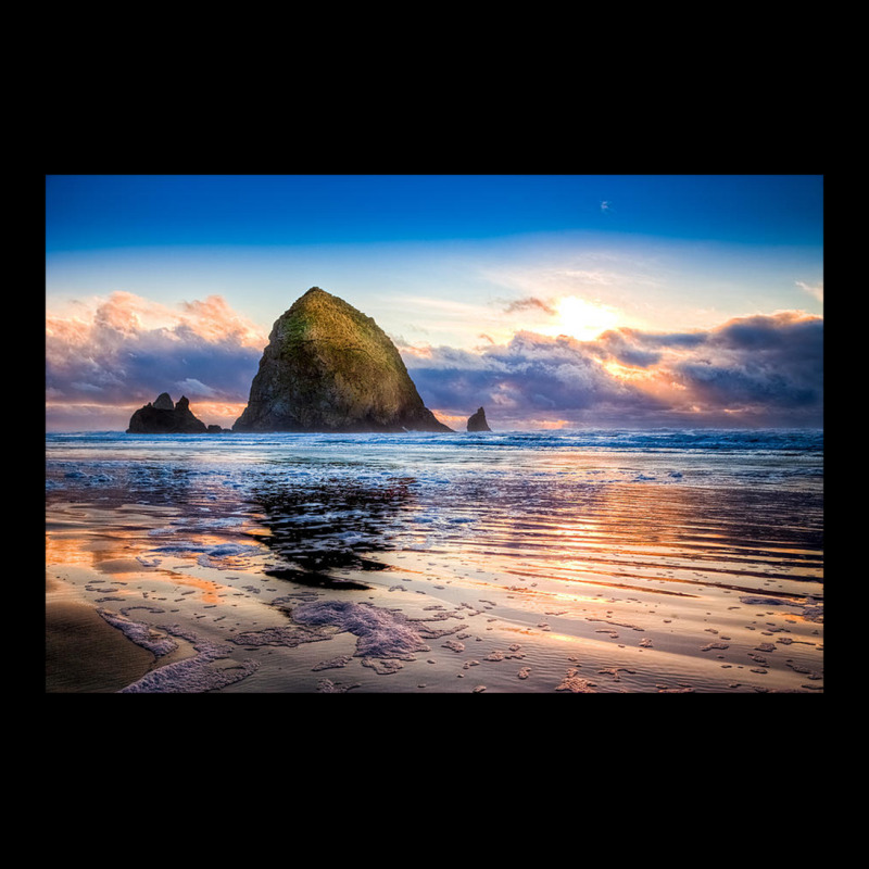 Haystack Rock Niels Nielsen Pocket T-Shirt by cm-arts | Artistshot