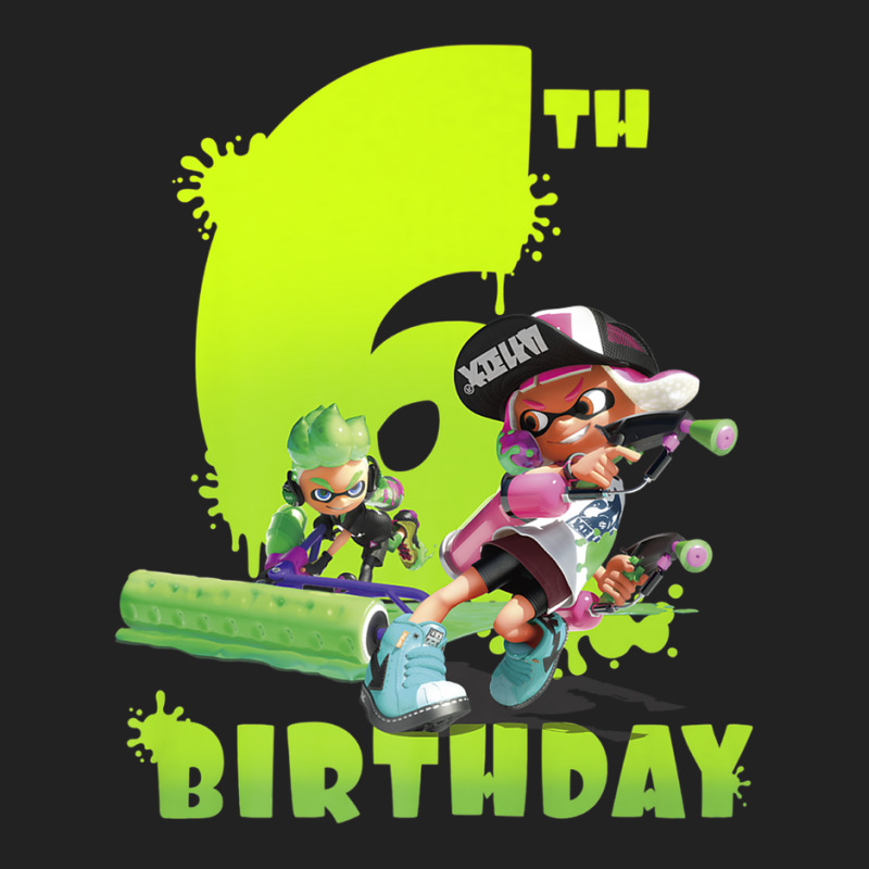 Splatoon Inkling 6th Birthday Green Splatter Portrait Backpack | Artistshot