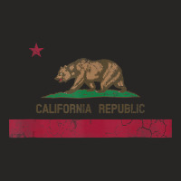 California Republic Flag State Vintage Fade Ladies Fitted T-shirt | Artistshot