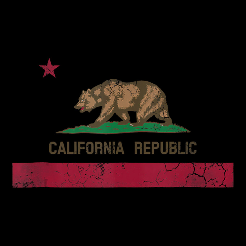 California Republic Flag State Vintage Fade Women's V-Neck T-Shirt by cm-arts | Artistshot