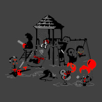 Horror Playground Children In Scary Movie Character Costumes Vintage T-shirt | Artistshot