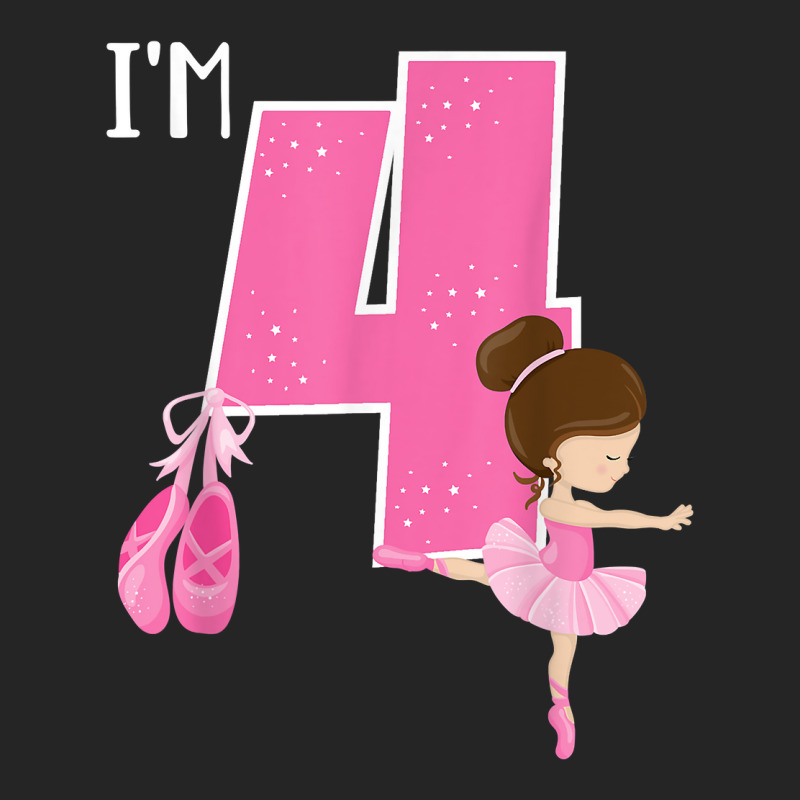 Girl_s 4 Year Old Ballerina 4th Birthday Party Ballet Dancer Unisex Hoodie | Artistshot