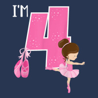 Girl_s 4 Year Old Ballerina 4th Birthday Party Ballet Dancer Men Denim Jacket | Artistshot