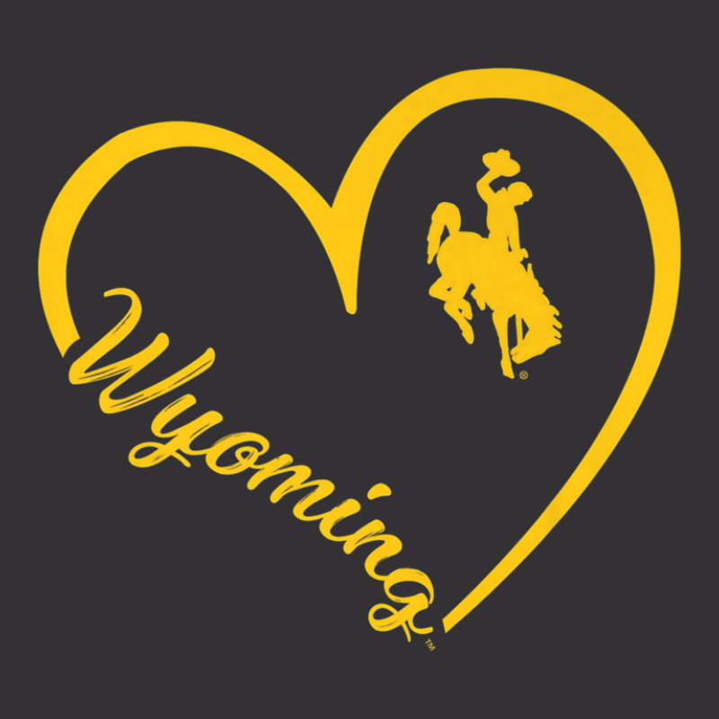 Wyoming Cowboys Heart Team Name - Apparel Vintage Hoodie | Artistshot