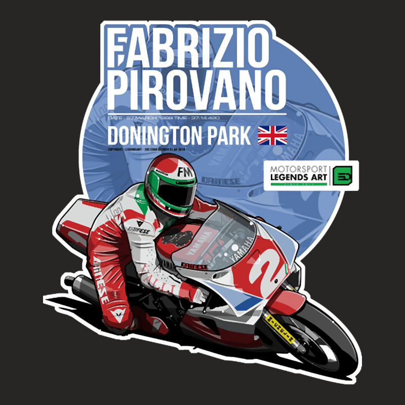 Fabrizio Pirovano, 1989 Donington Park, The Fabrizio Pirovano, Fabrizi Ladies Fitted T-Shirt by SHOPADJE | Artistshot