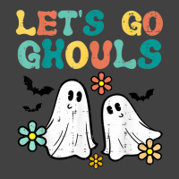 Lets Go Ghouls Floral Ghosts Groovy Retro Halloween Women Vintage T-shirt | Artistshot