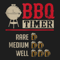 Funny Bbq Meat Cooking Timer Beer Grill Chef Barbecue Gift Tank Top Classic T-shirt | Artistshot