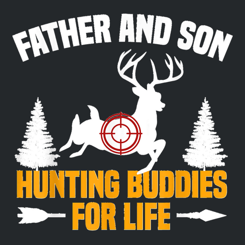 Mens Funny Father And Son Hunting Buddies Hunting Dad And Son Crewneck Sweatshirt | Artistshot