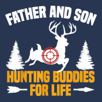 Mens Funny Father And Son Hunting Buddies Hunting Dad And Son Men Denim Jacket | Artistshot