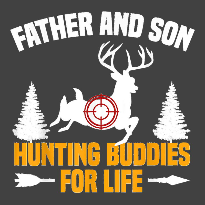 Mens Funny Father And Son Hunting Buddies Hunting Dad And Son Vintage T-shirt | Artistshot