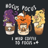 Hocus Pocus I Need Coffee To Focus Halloween Teacher Womens Crewneck Sweatshirt | Artistshot