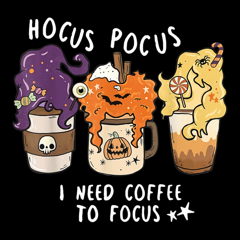 Hocus Pocus I Need Coffee To Focus Halloween Teacher Womens Zipper Hoodie | Artistshot