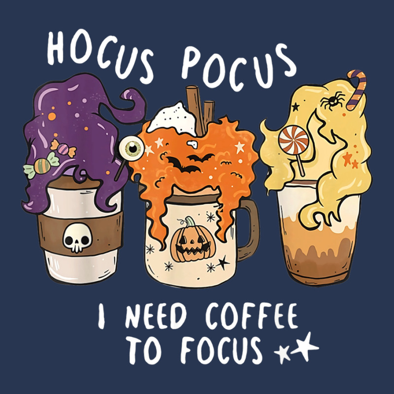 Hocus Pocus I Need Coffee To Focus Halloween Teacher Womens Men Denim Jacket | Artistshot