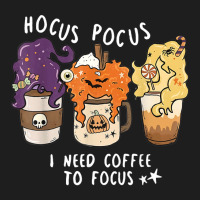 Hocus Pocus I Need Coffee To Focus Halloween Teacher Womens Classic T-shirt | Artistshot