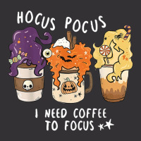 Hocus Pocus I Need Coffee To Focus Halloween Teacher Womens Vintage Hoodie | Artistshot