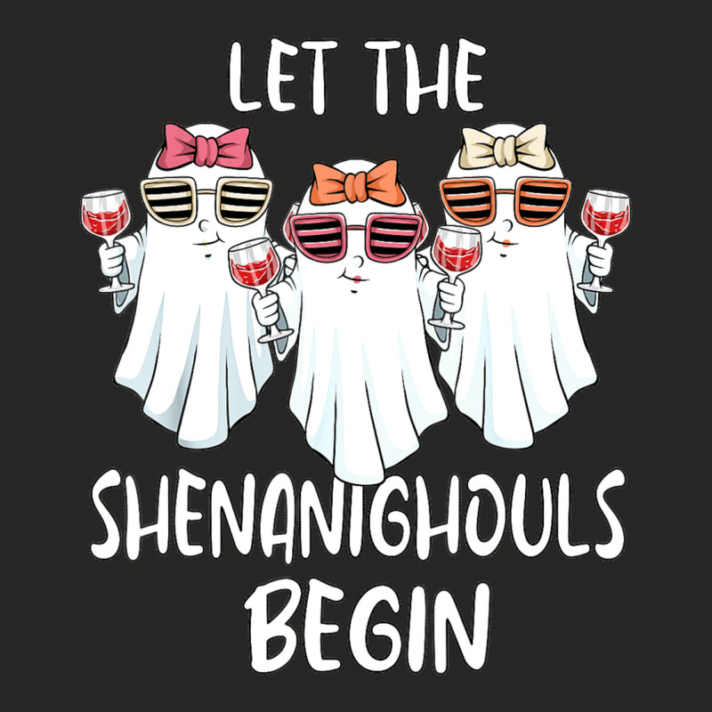 Let Shenanighouls Begin Shenanigans Ghost Halloween Women Ladies Fitted T-Shirt by Tshirts | Artistshot