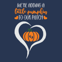 Pumpkin Halloween T  Shirt We're Adding A Little Pumpkin To Our Patch Ladies Denim Jacket | Artistshot