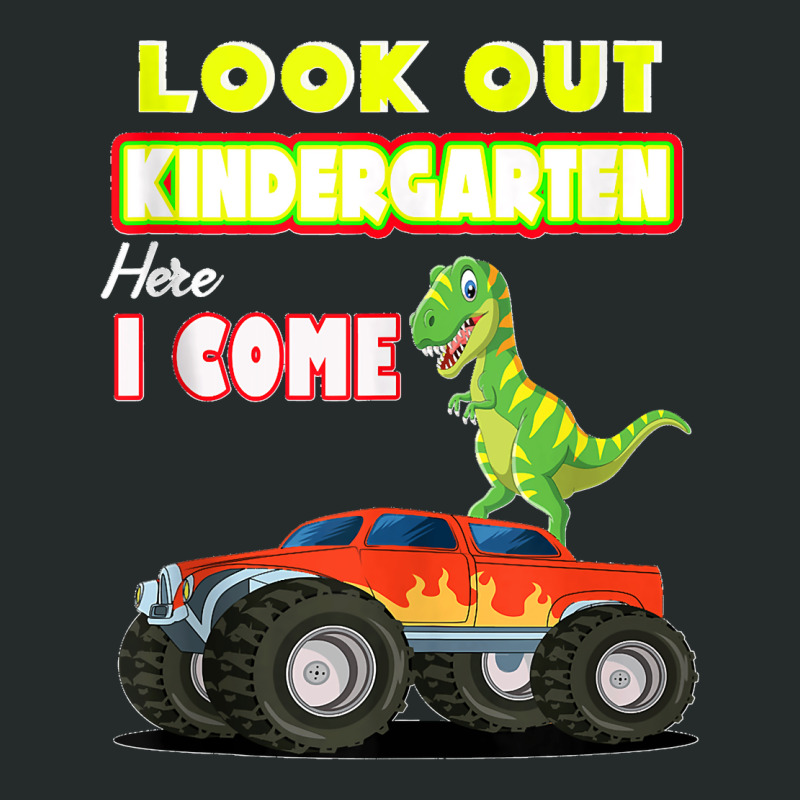 Look Out Kindergarten Here I Come Dinosaurs Back To School Tank Top Women's Triblend Scoop T-shirt by cm-arts | Artistshot