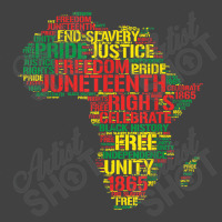 Juneteenth Africa Map Words June 19th 1865 Men Women Kids Video Games  Vintage T-shirt | Artistshot