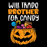 Kids Will Trade Brother For Candy Funny Halloween Family Kids Pocket T-shirt | Artistshot