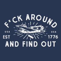 Fuck Around And Find Out Patriotic Usa 1776 Military Plane Ladies Denim Jacket | Artistshot