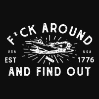 Fuck Around And Find Out Patriotic Usa 1776 Military Plane Crop Top | Artistshot