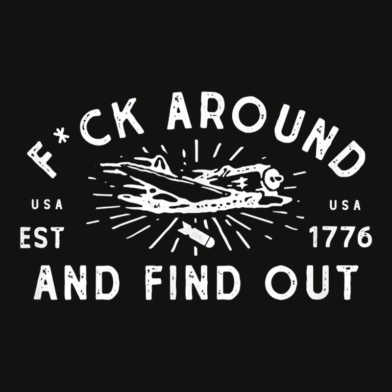 Fuck Around And Find Out Patriotic Usa 1776 Military Plane Scorecard Crop Tee by MarjorieWillie | Artistshot