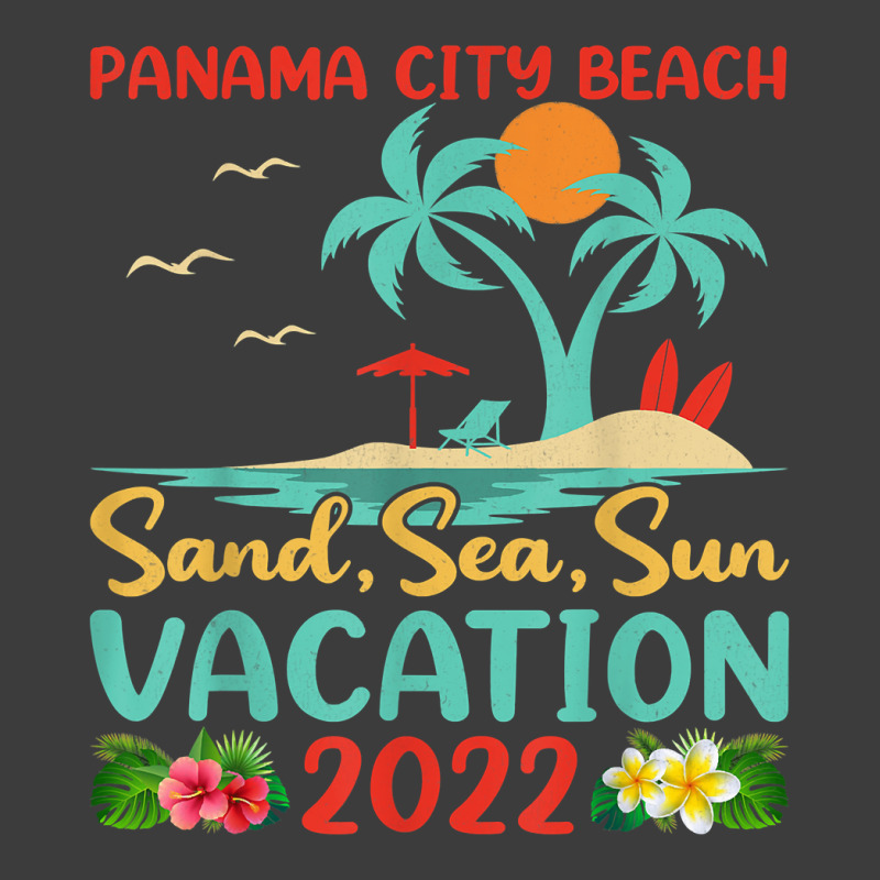 Beach Vacation 2022 Retro Sunset Florida Panama City Beach Men's Polo Shirt by FrancesTiffany | Artistshot