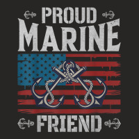 Proud Marine Friend Ladies Fitted T-shirt | Artistshot