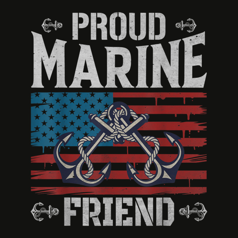 Proud Marine Friend Scorecard Crop Tee by Shirt | Artistshot