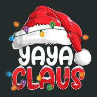 Yaya Claus Christmas Family Group Matching Pjs Xmas Light Women's Triblend Scoop T-shirt | Artistshot