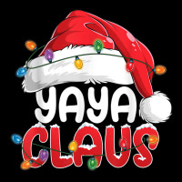 Yaya Claus Christmas Family Group Matching Pjs Xmas Light Maternity Scoop Neck T-shirt | Artistshot