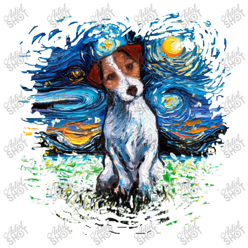 Jack Russell Terrier Night,jack Russell Terrier Maternity Scoop Neck T-shirt by lissaaniart | Artistshot