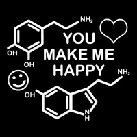 Dopamine Smile Serotonin Heart You Make Me Happy Shirts Adjustable Cap | Artistshot