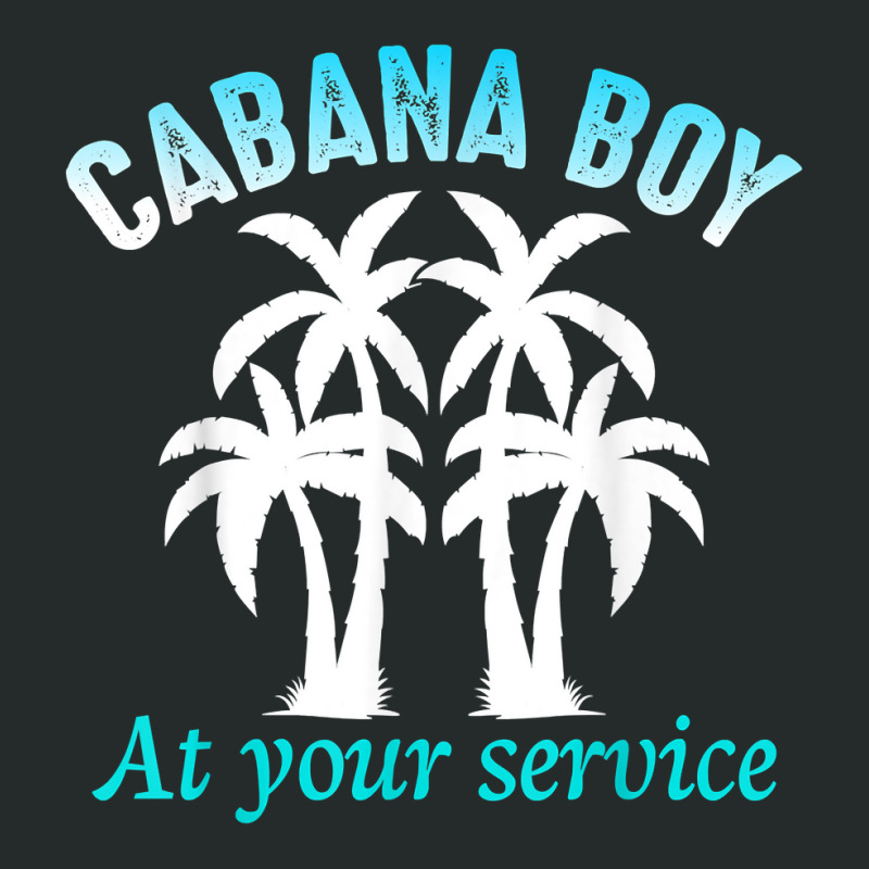 Cabana Boy At Your Services Women's Triblend Scoop T-shirt by FrancesTiffany | Artistshot