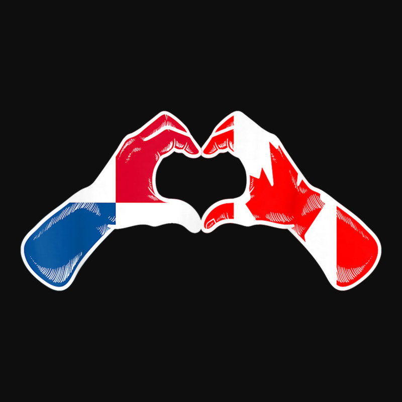 Canada Panama Flag Canadian Panamanian Heart Crop Top by Tee | Artistshot