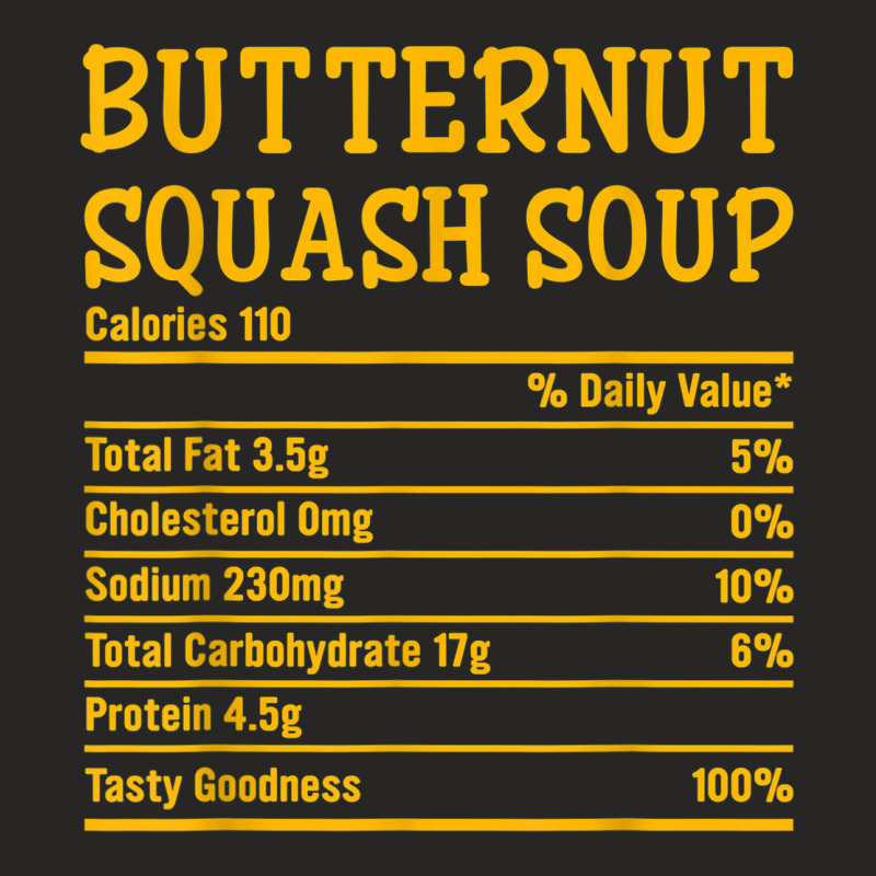 Thanksgiving Xmas Food Facts Butternut Squash Soup Nutrition Ladies Fitted T-Shirt by Loves | Artistshot